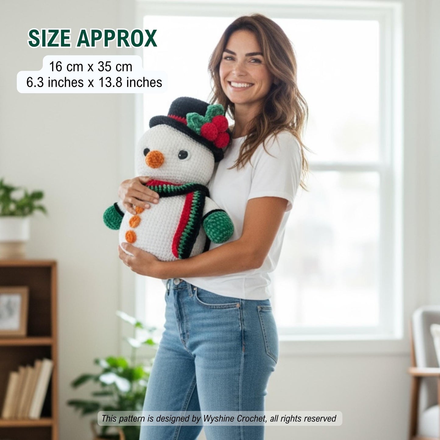 Chubby Snowman Crochet Pattern