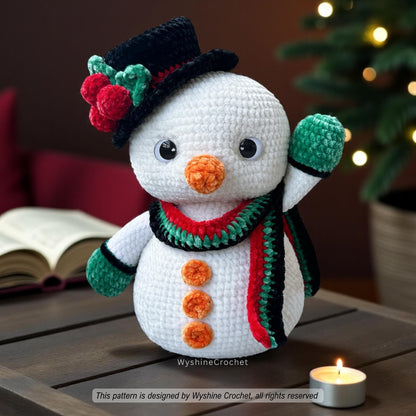 Chubby Snowman Crochet Pattern