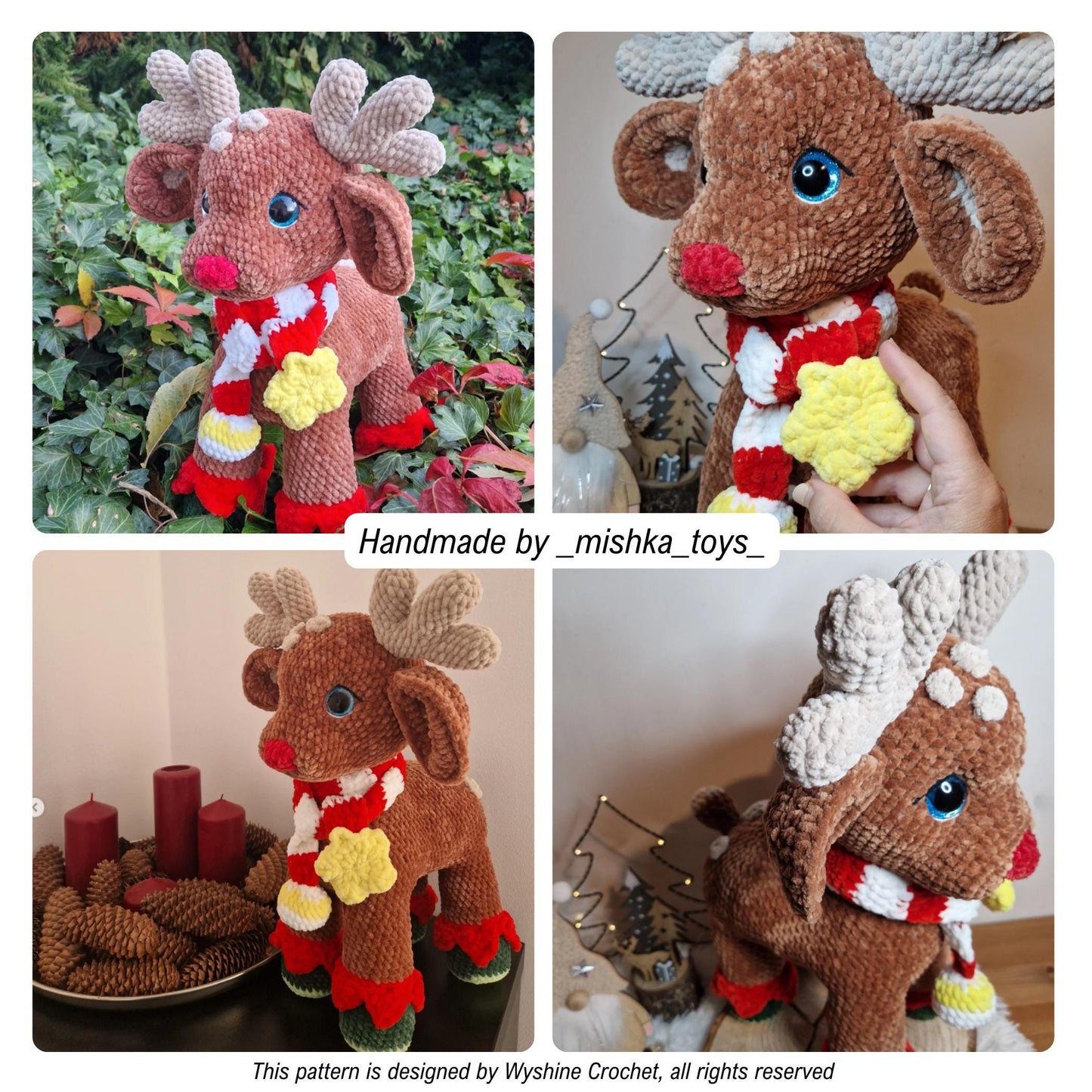 Chestnut Reindeer Crochet Pattern