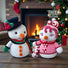 Snowman & Snowgirl Crochet Pattern Bundle