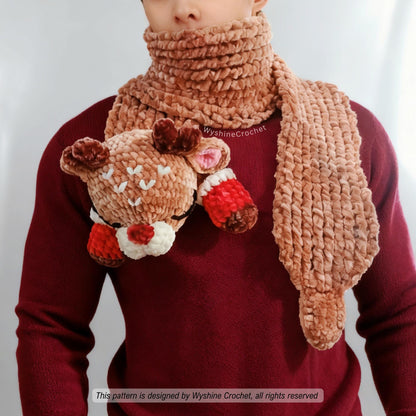 Reindeer Scarf Crochet Pattern