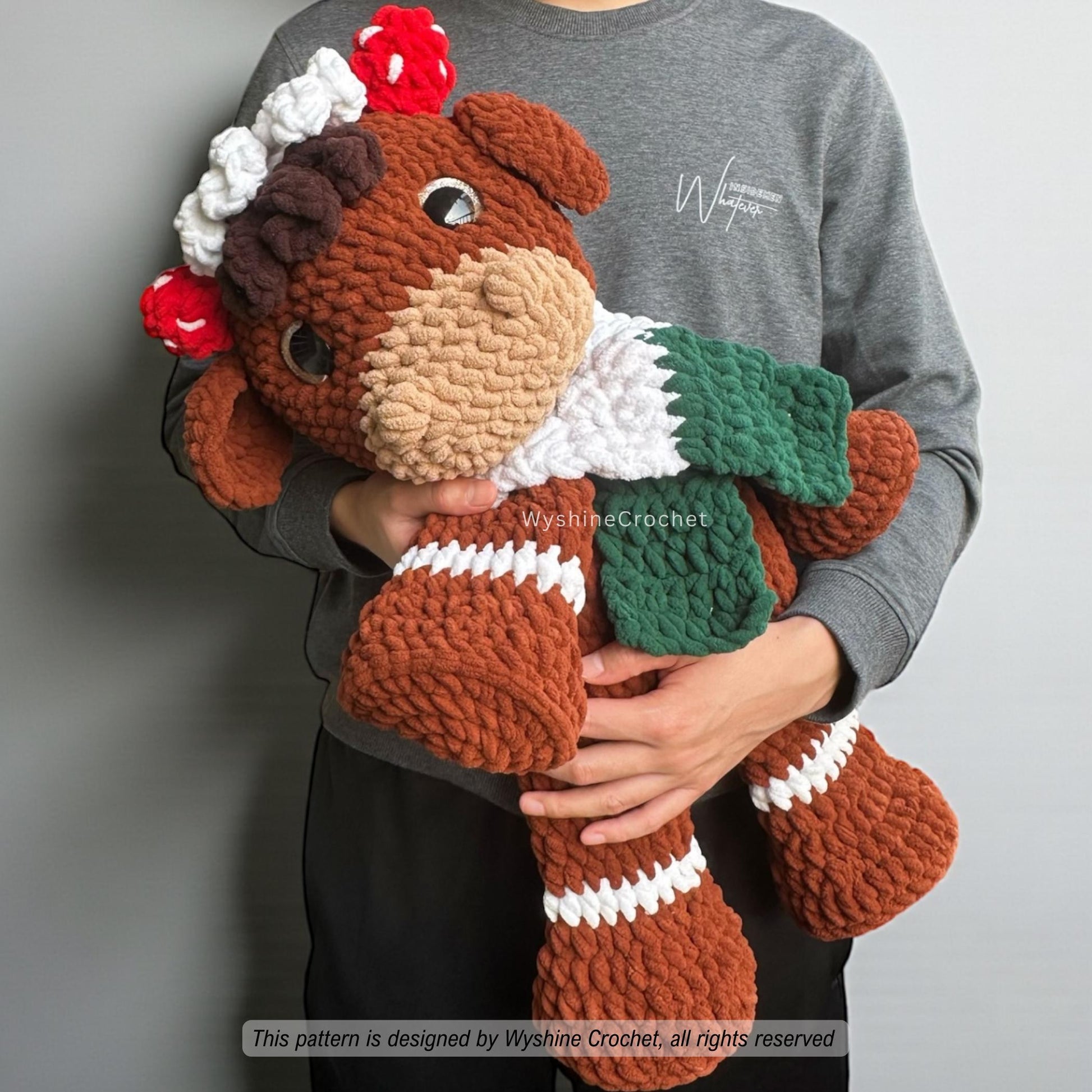 Gingerbread Highland Cow Crochet Pattern - Crochet Pattern