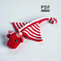 Candy Cane Dragon Crochet Pattern