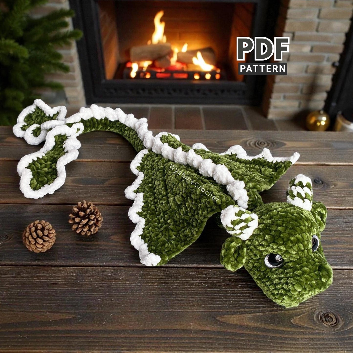 Little Christmas Tree Dragon Crochet Pattern
