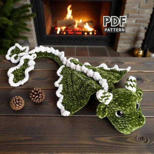 Little Christmas Tree Dragon Crochet Pattern