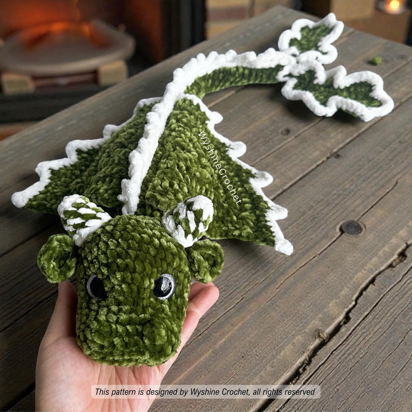 Little Christmas Tree Dragon Crochet Pattern