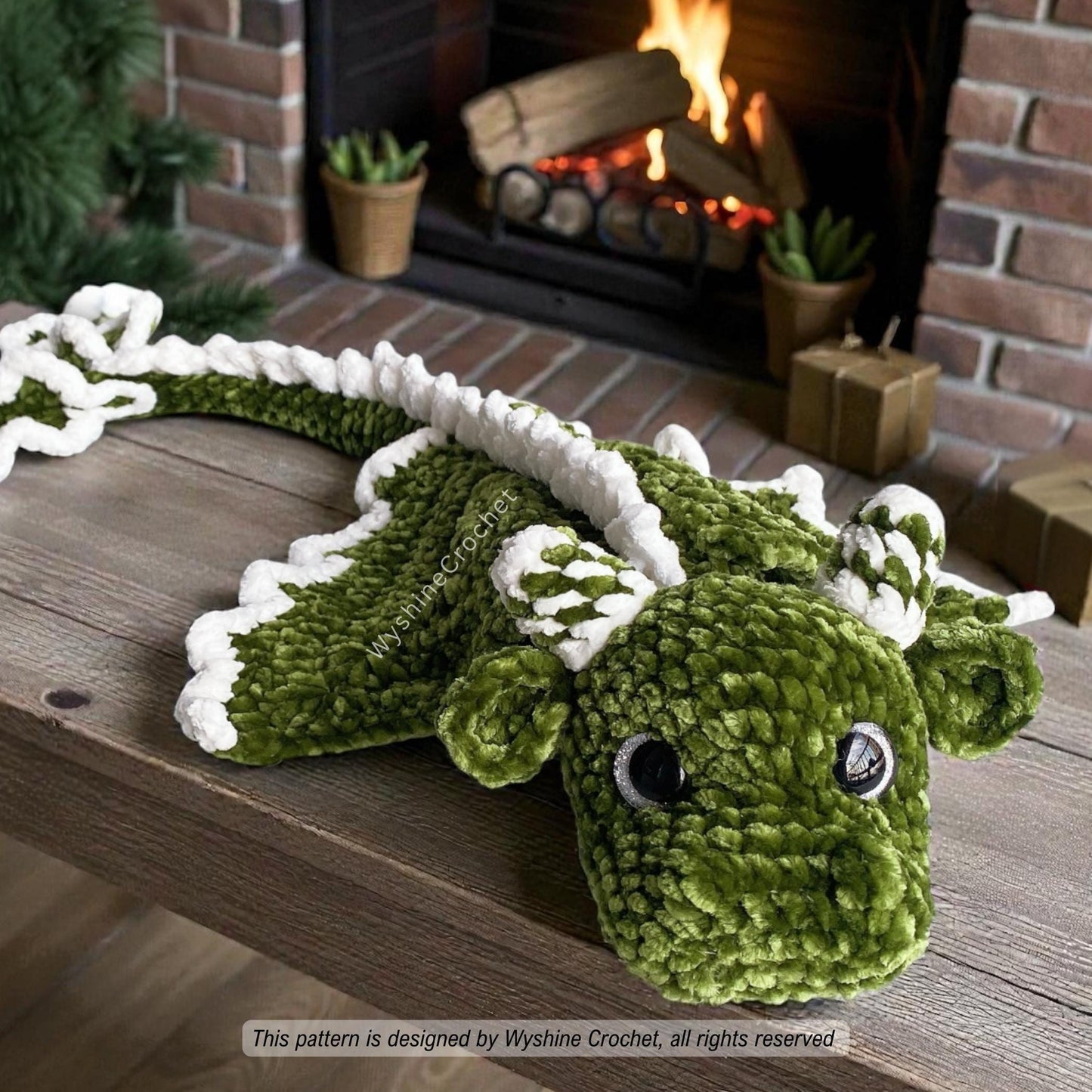 Little Christmas Tree Dragon Crochet Pattern