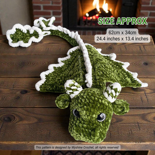 Little Christmas Tree Dragon Crochet Pattern
