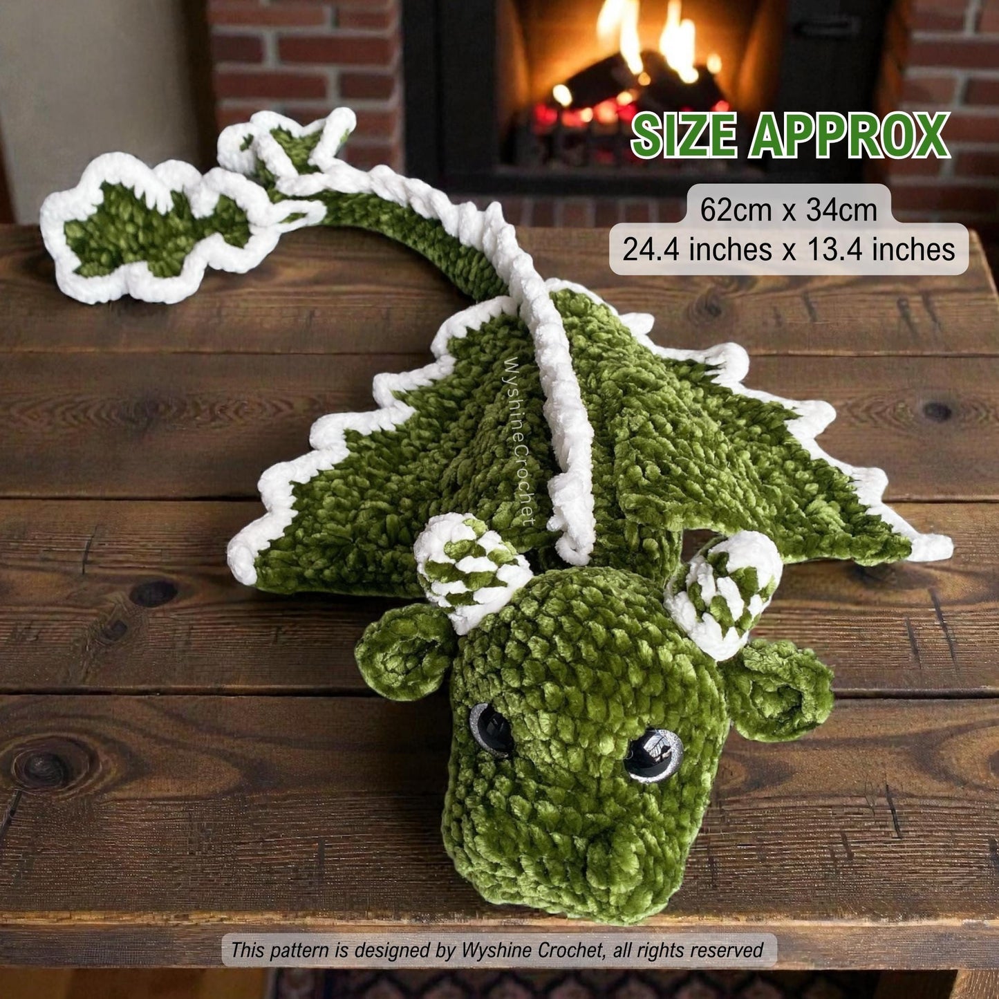 Candy Cane & Tree Dragon Crochet Pattern Bundle