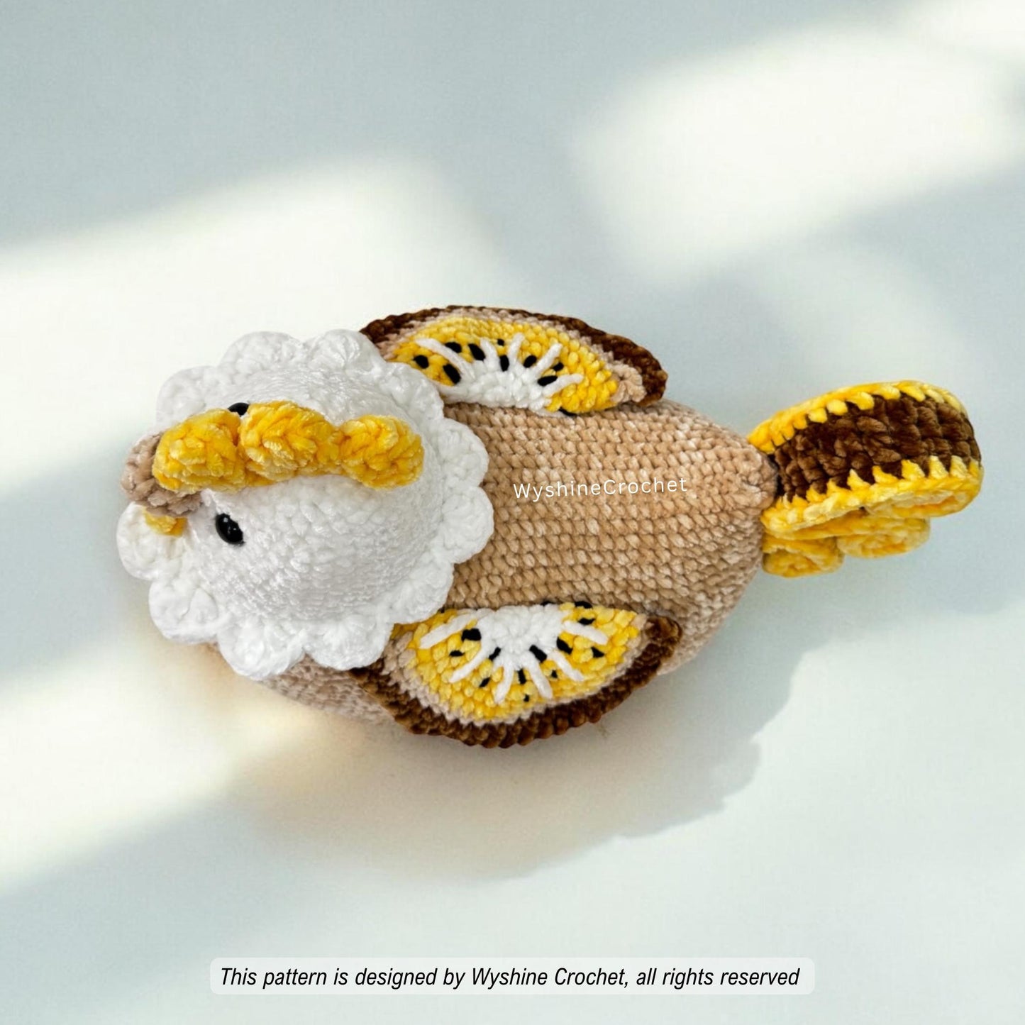 Golden Kiwi Hen Crochet Pattern - Crochet Pattern