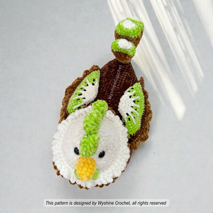 Green Kiwi Rooster Crochet Pattern - Crochet Pattern