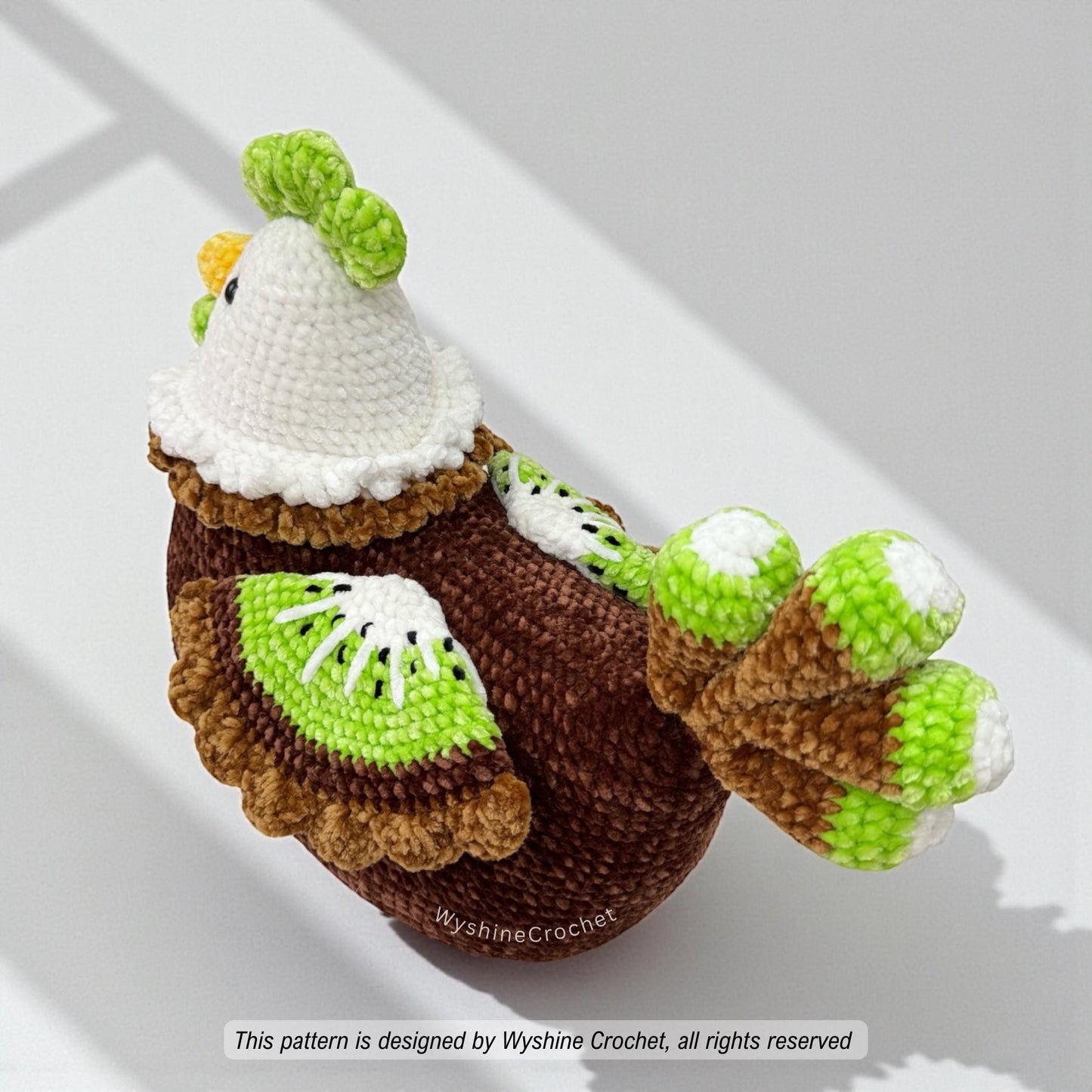 Green Kiwi Rooster Crochet Pattern - Crochet Pattern