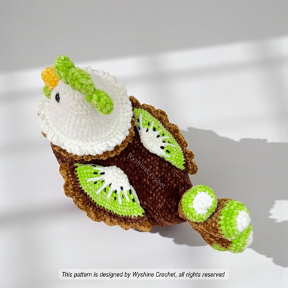 Green Kiwi Rooster Crochet Pattern - Crochet Pattern