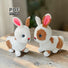 Realistic Laying Mocha Bunny Crochet Pattern