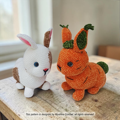Laying Realistic Bunny Crochet Pattern Bundle