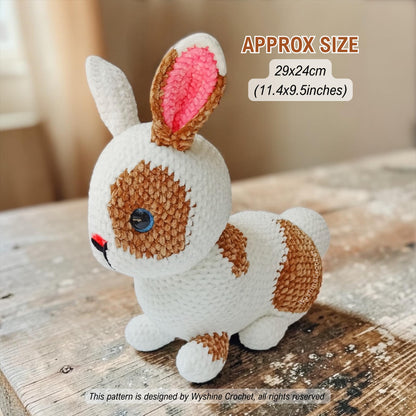 Laying Realistic Bunny Crochet Pattern Bundle