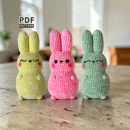 No-Sew Gummy Candy Bunny Crochet Pattern