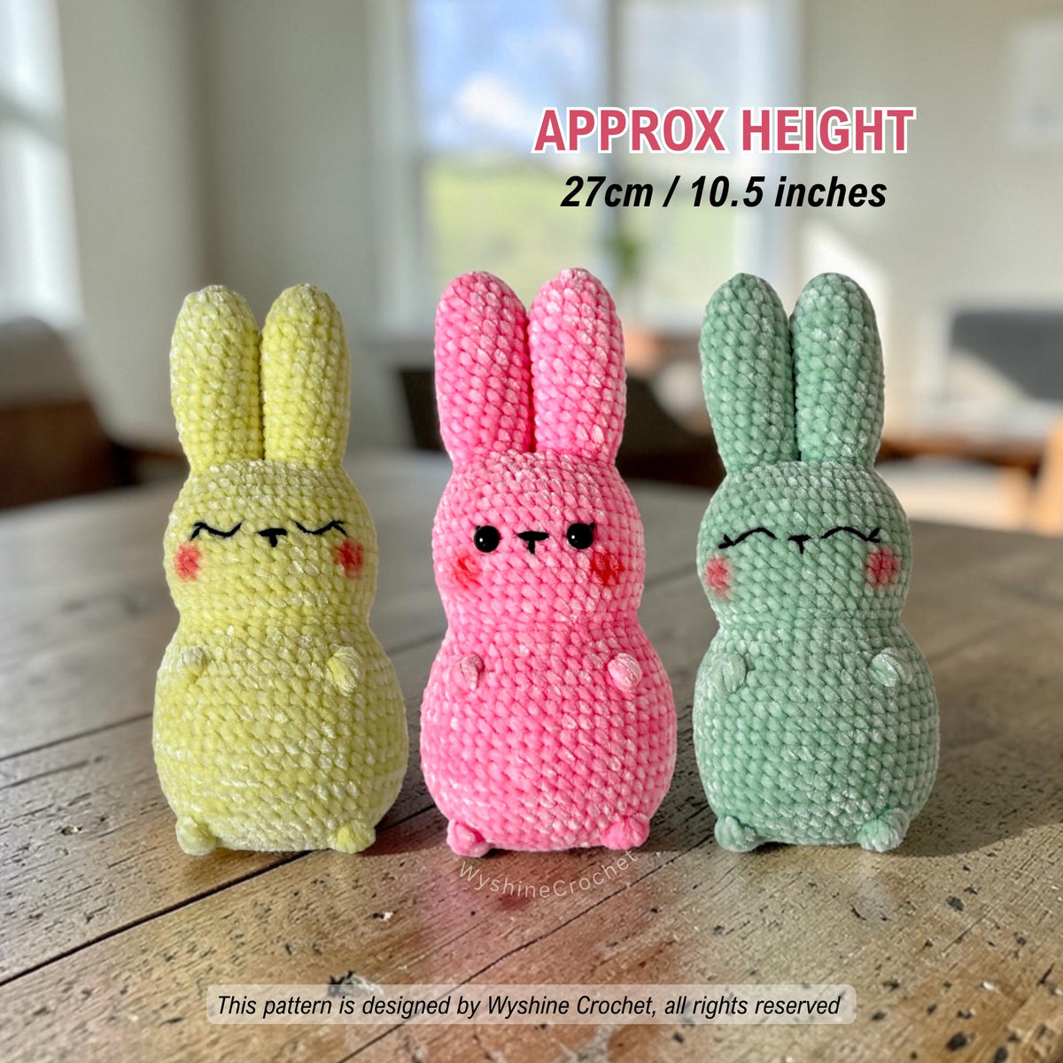 No-Sew Gummy Candy Bunny Crochet Pattern