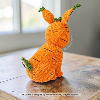 Sitting & Laying Carrot Bunny Crochet Pattern Bundle