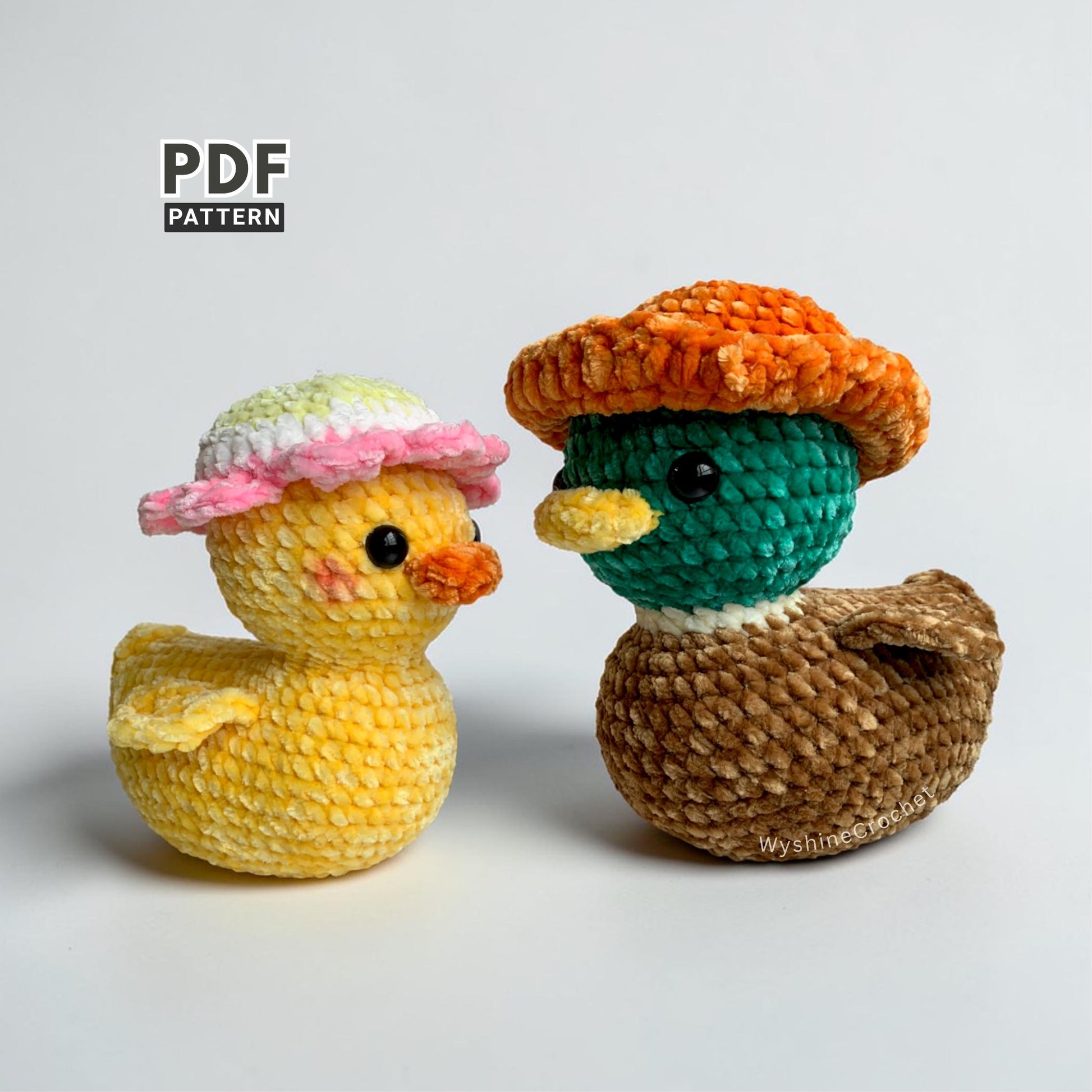 Rubber Duck Couple Crochet Pattern - Crochet Pattern