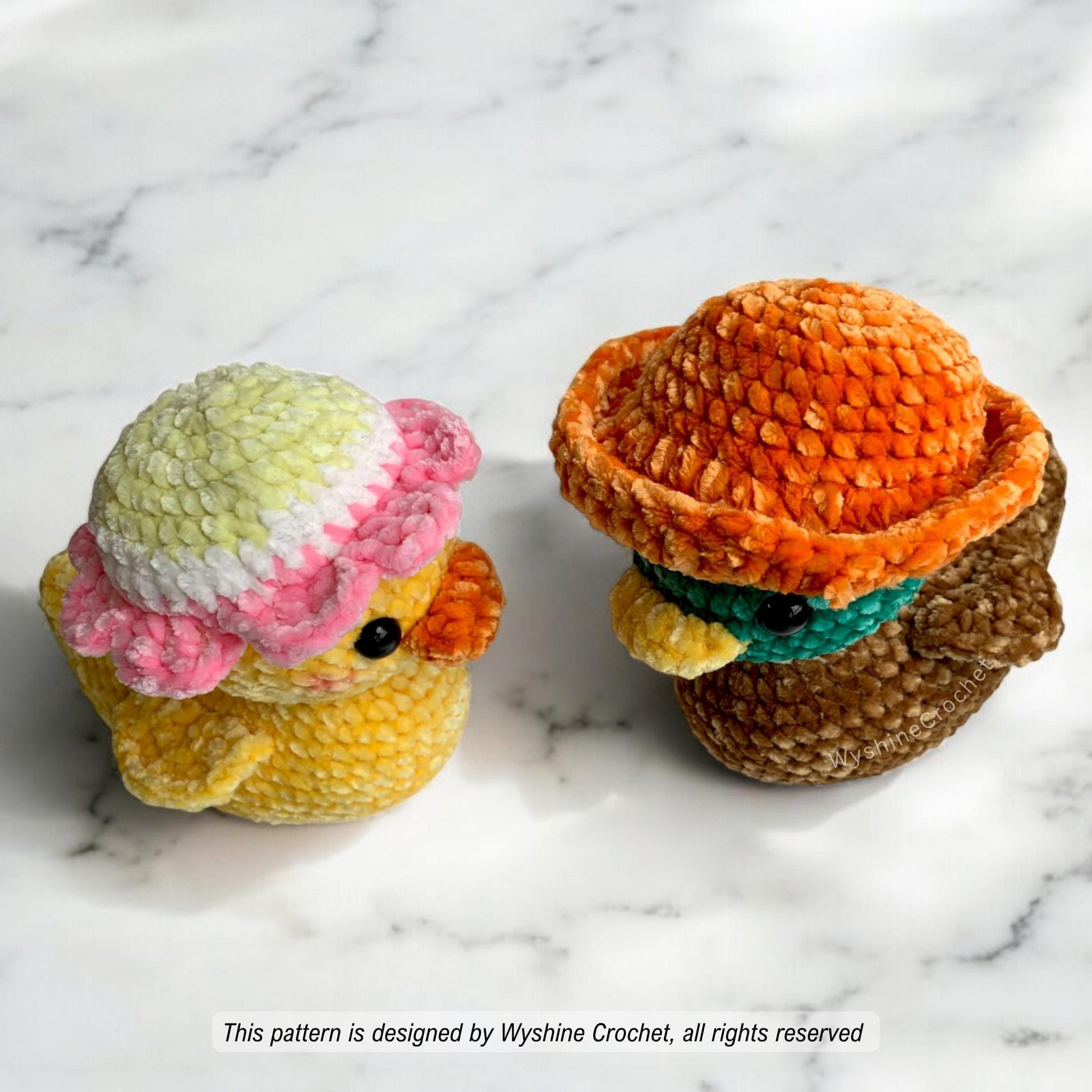 Rubber Duck Couple Crochet Pattern - Crochet Pattern