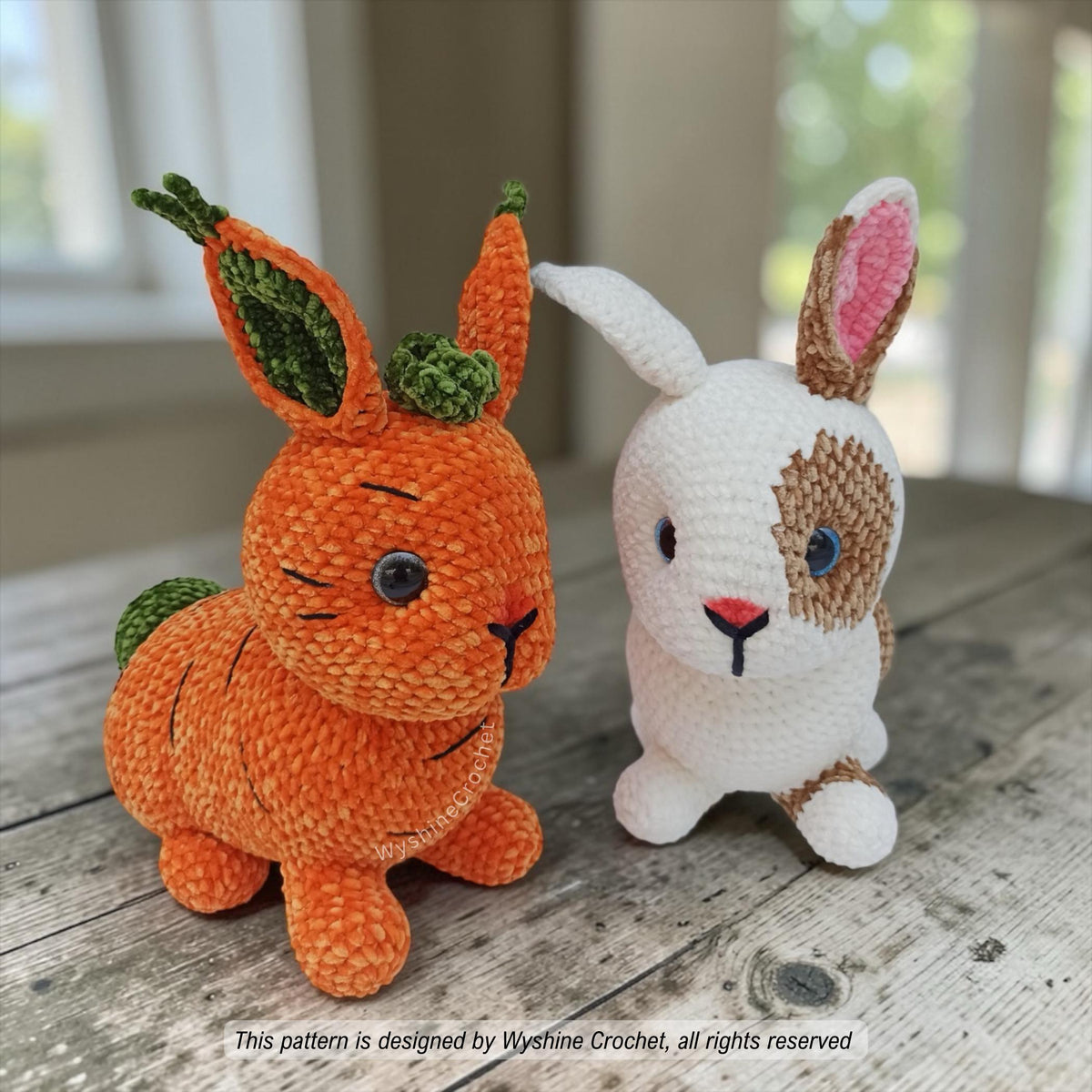 Laying Realistic Bunny Crochet Pattern Bundle