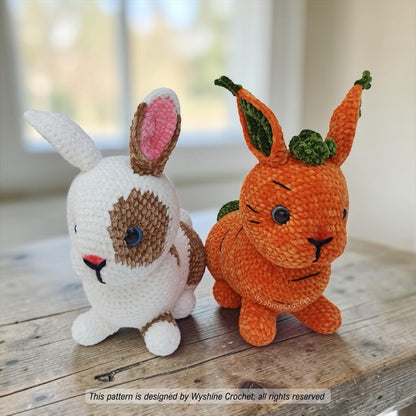 Laying Realistic Bunny Crochet Pattern Bundle