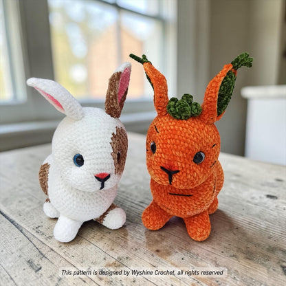 Laying Realistic Bunny Crochet Pattern Bundle
