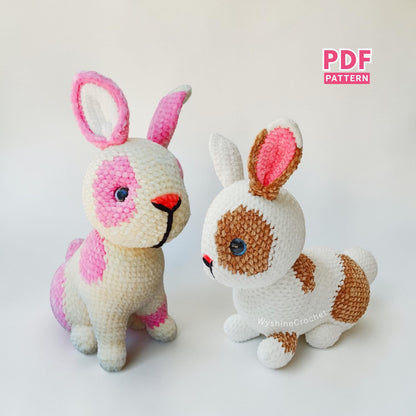 Realistic Bunny Crochet Pattern Bundle