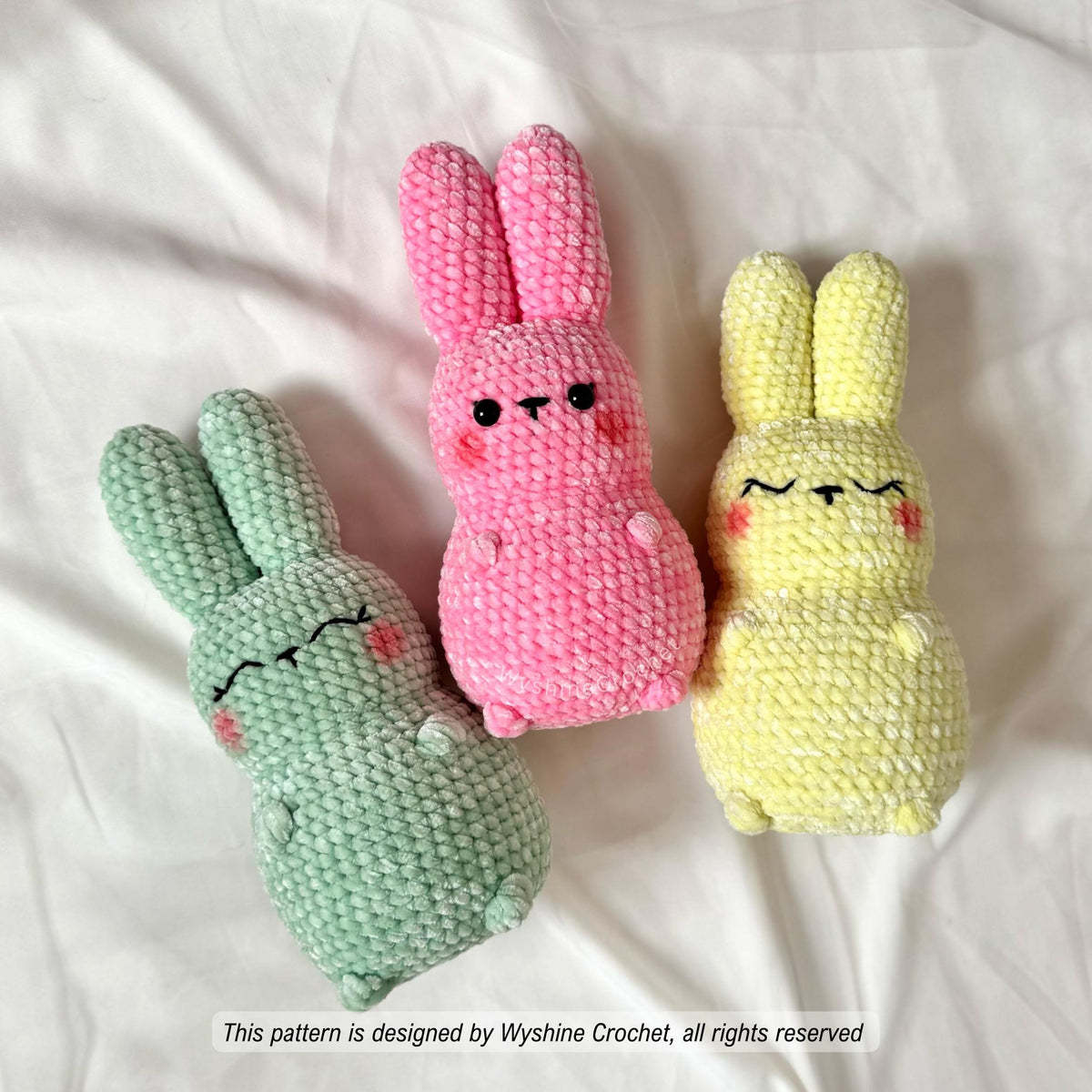 No-Sew Gummy Candy Bunny Crochet Pattern