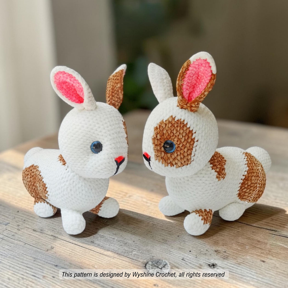 Realistic Laying Mocha Bunny Crochet Pattern