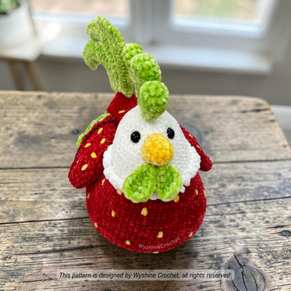 Strawberry Chicken Crochet Pattern Bundle - Crochet Pattern