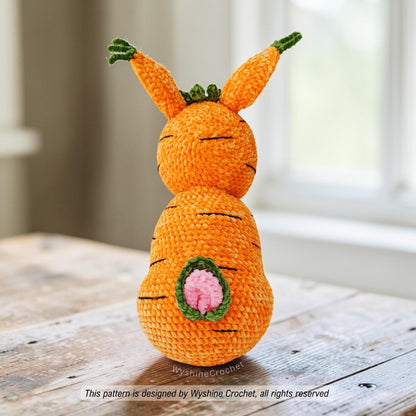 Sitting & Laying Carrot Bunny Crochet Pattern Bundle