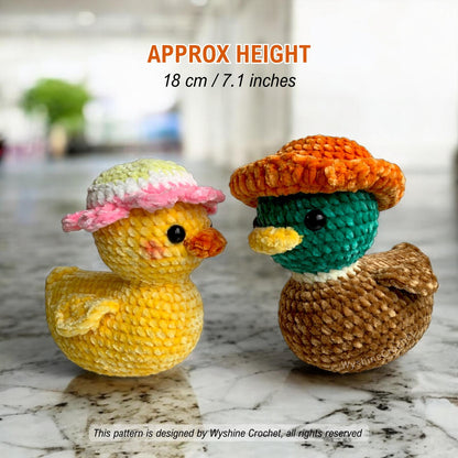 Rubber Duck Couple Crochet Pattern - Crochet Pattern
