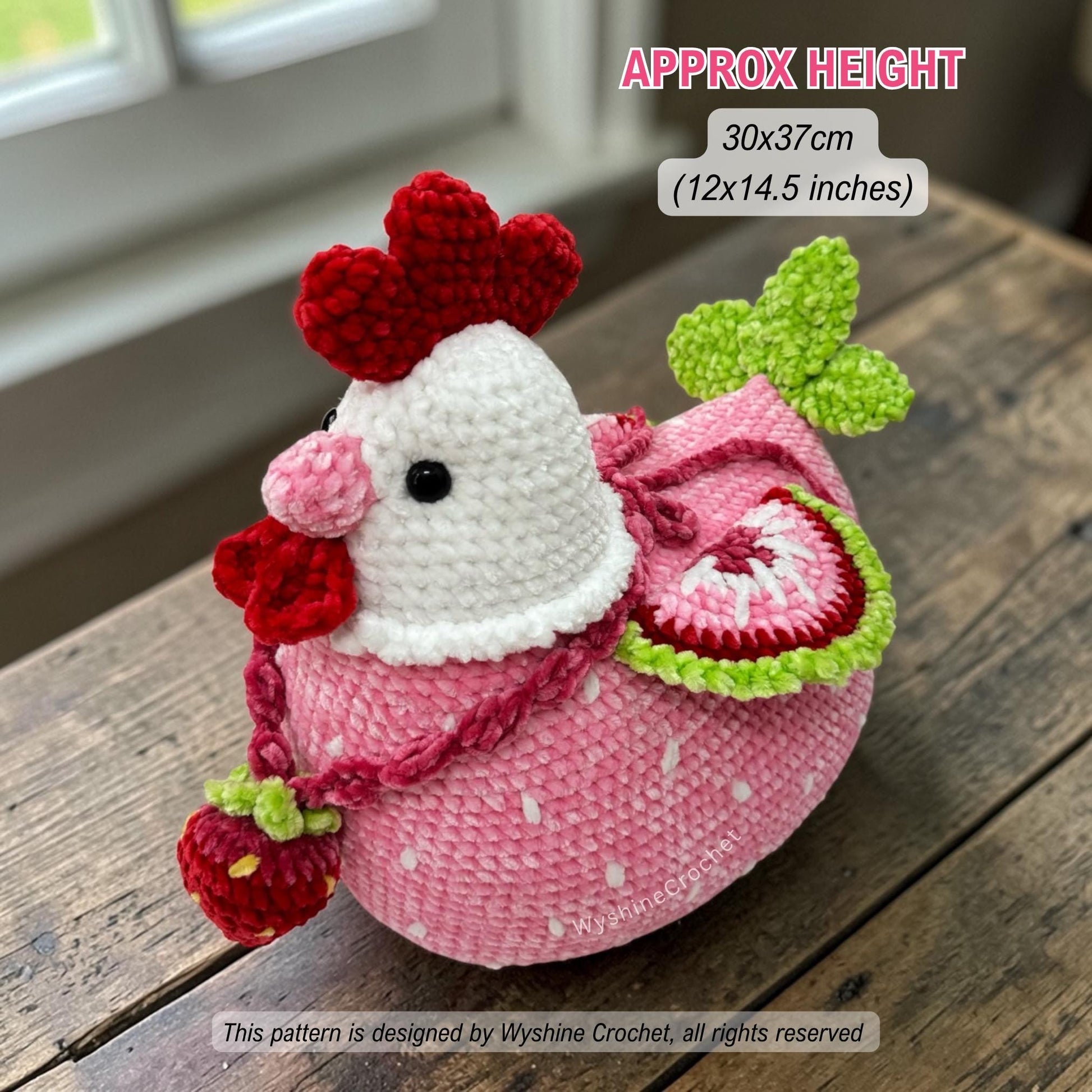 Strawberry Chicken Crochet Pattern Bundle - Crochet Pattern