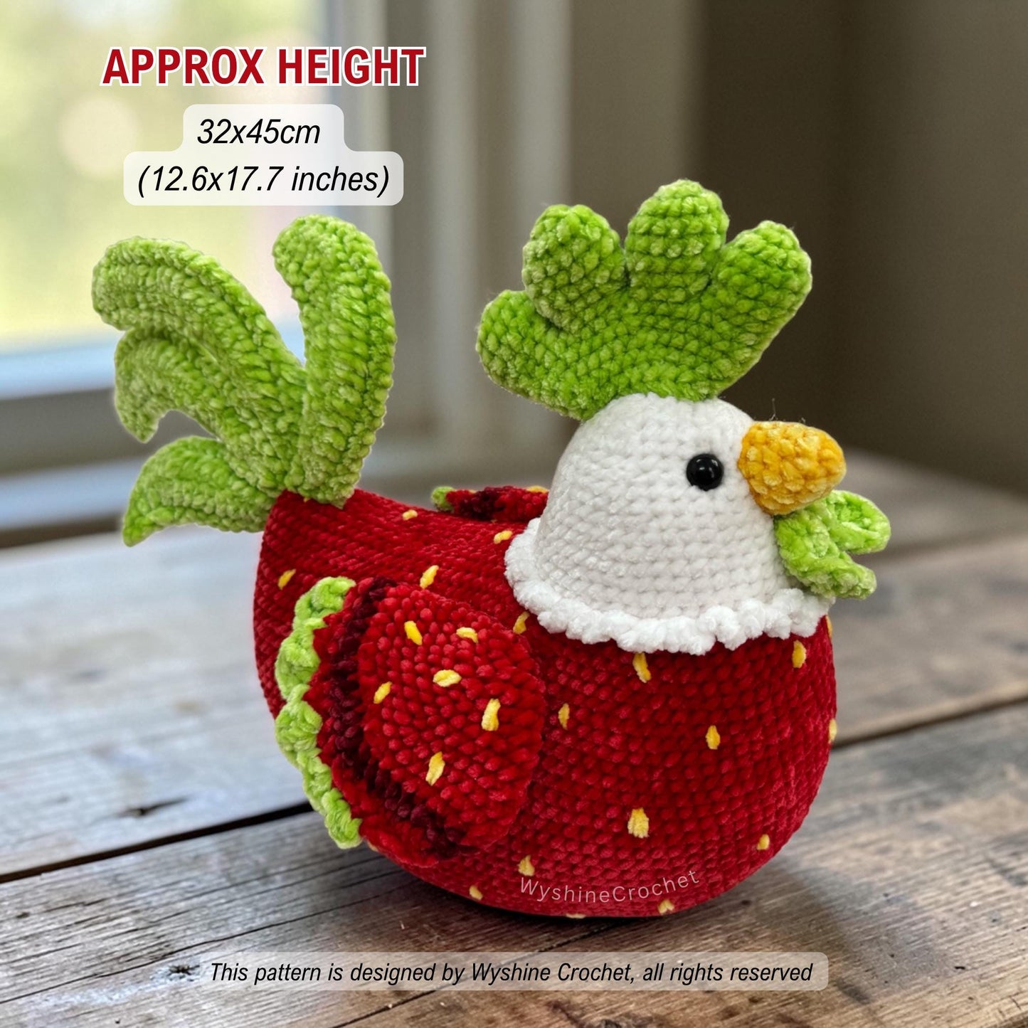 Strawberry Chicken Crochet Pattern Bundle - Crochet Pattern