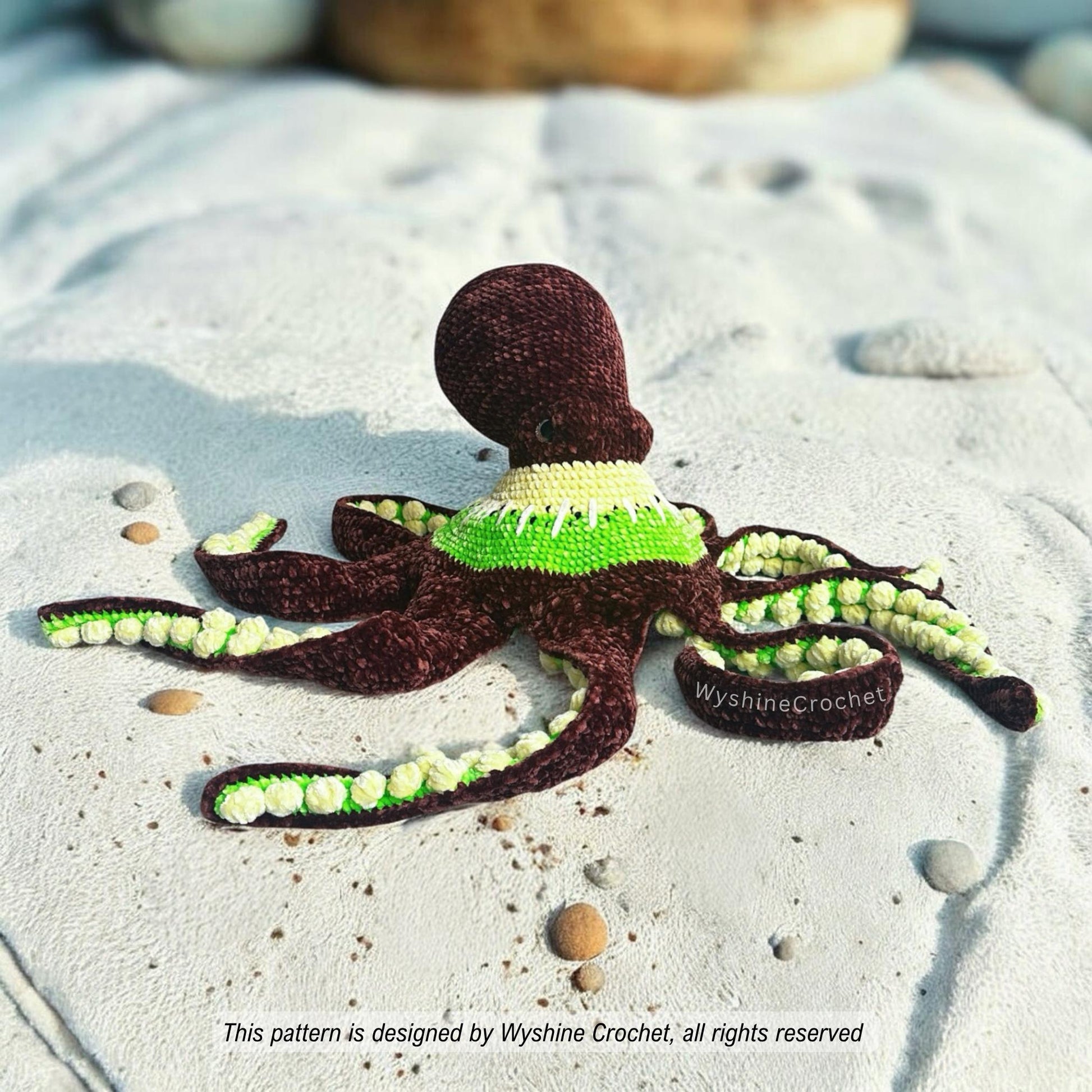 Huggable Kiwi Octopus Crochet Pattern - Crochet Pattern