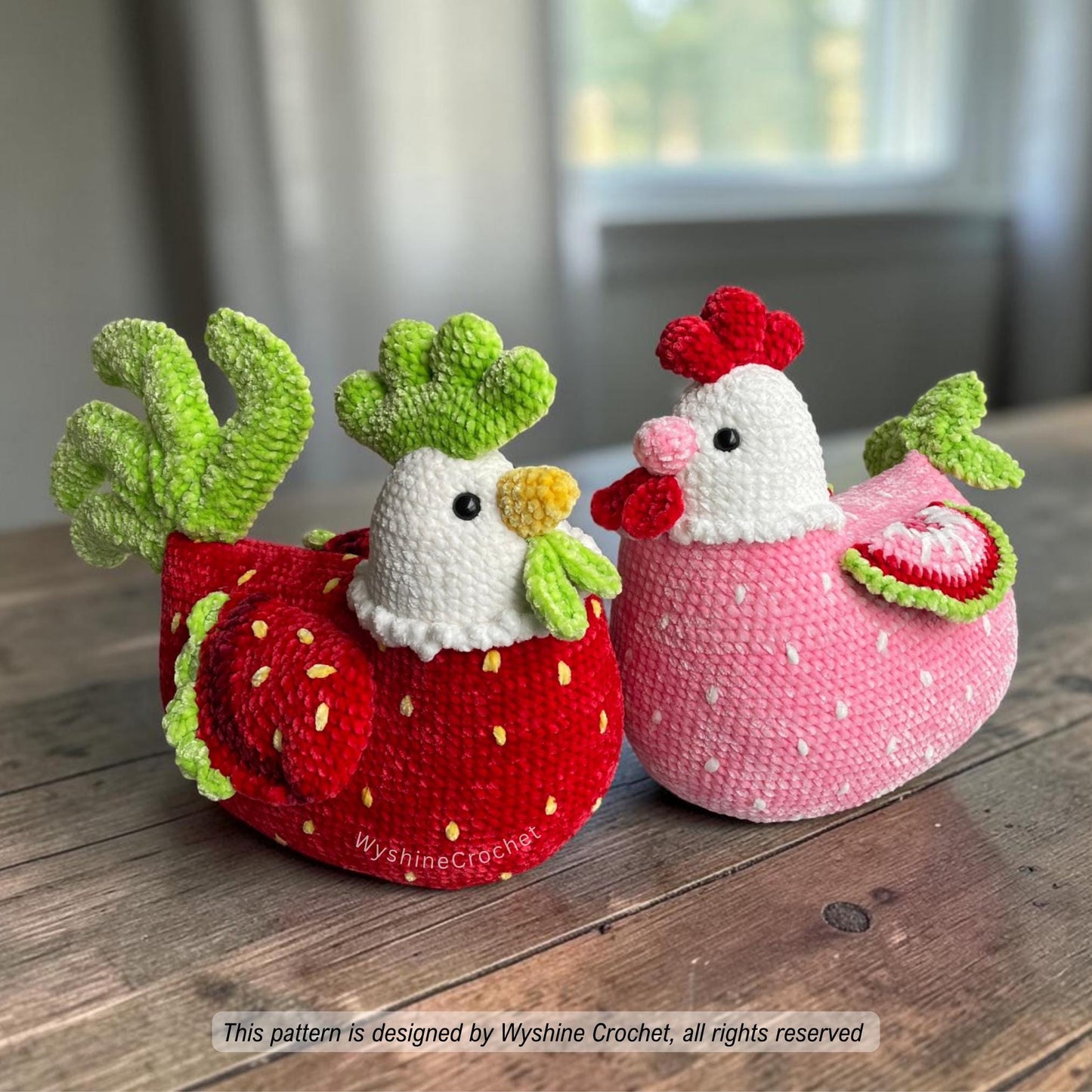 Strawberry Chicken Crochet Pattern Bundle - Crochet Pattern