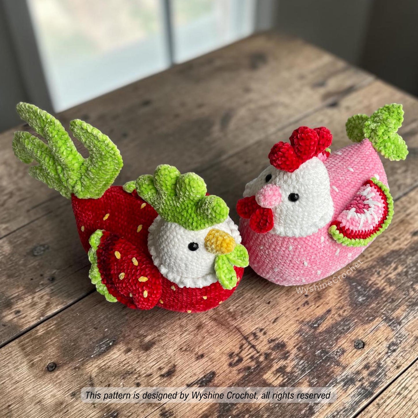 Strawberry Chicken Crochet Pattern Bundle - Crochet Pattern