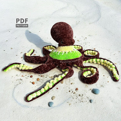 Huggable Kiwi Octopus Crochet Pattern - Crochet Pattern