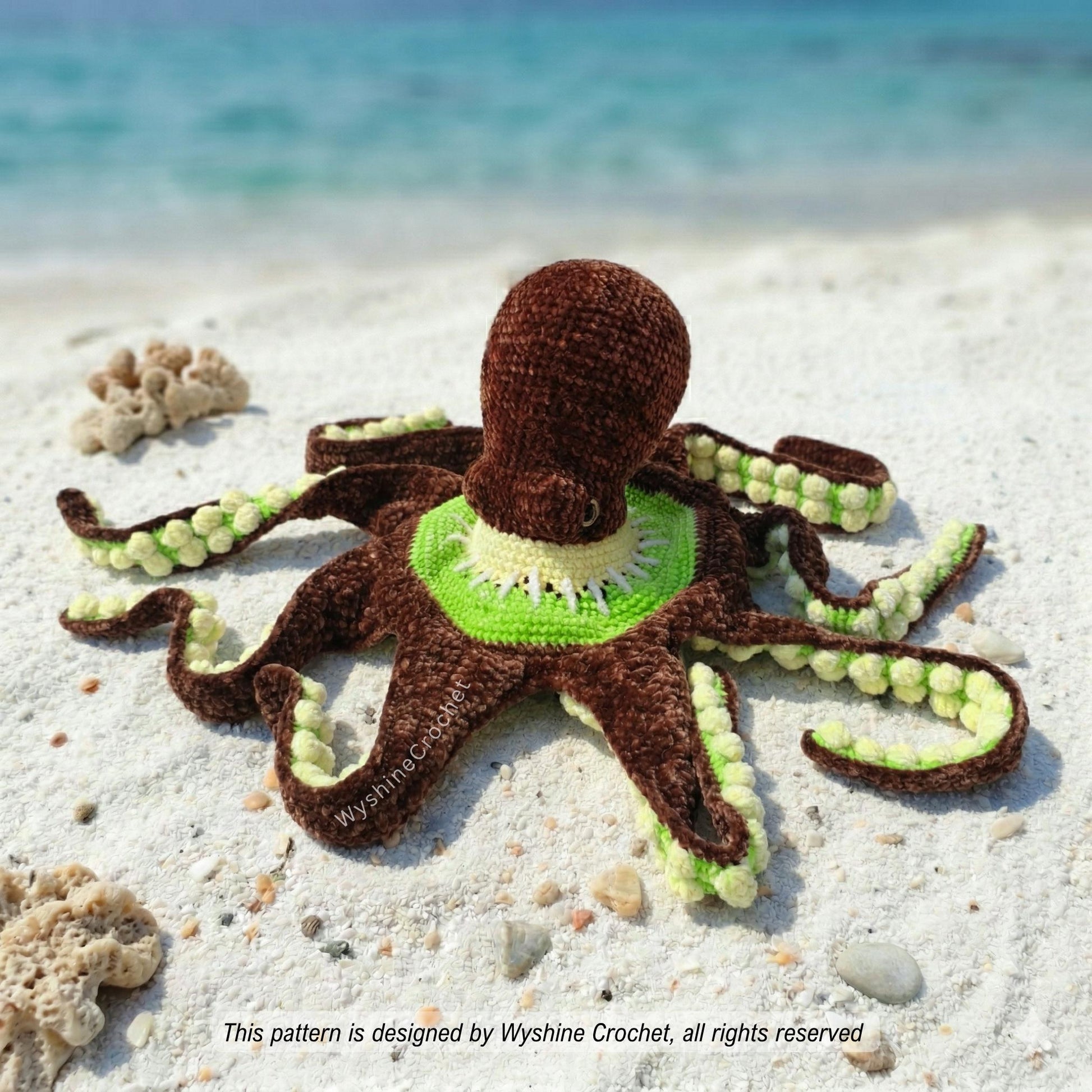 Huggable Kiwi Octopus Crochet Pattern - Crochet Pattern