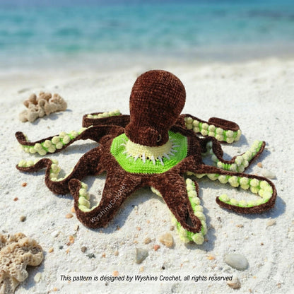 Huggable Kiwi Octopus Crochet Pattern - Crochet Pattern