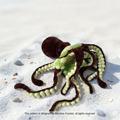 Huggable Kiwi Octopus Crochet Pattern - Crochet Pattern
