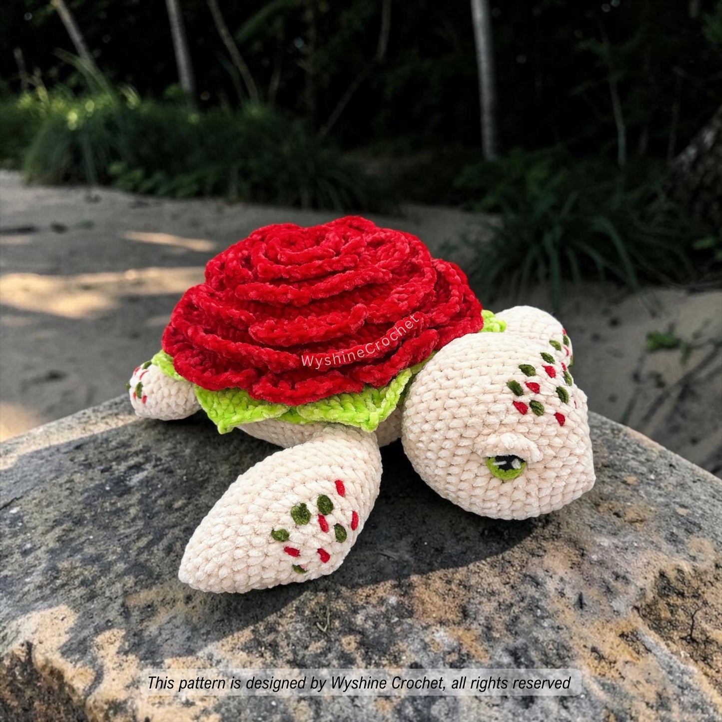 Huggable Rose Turtle Crochet Pattern - Crochet Pattern