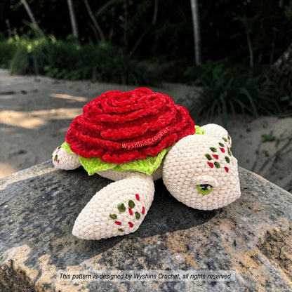 Huggable Rose Turtle Crochet Pattern - Crochet Pattern