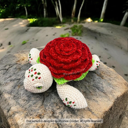 Huggable Rose Turtle Crochet Pattern - Crochet Pattern