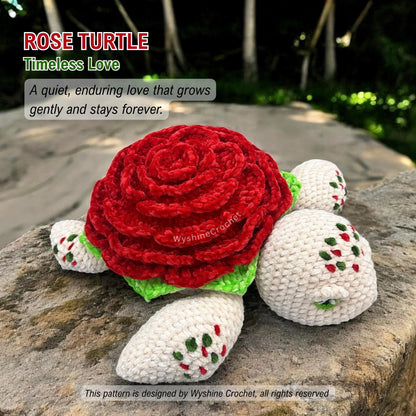 Huggable Rose Turtle Crochet Pattern - Crochet Pattern