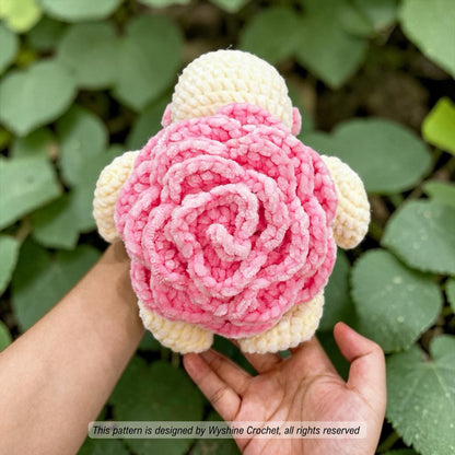 Mom & Baby Rose Turtle Crochet Pattern Bundle - Crochet Pattern