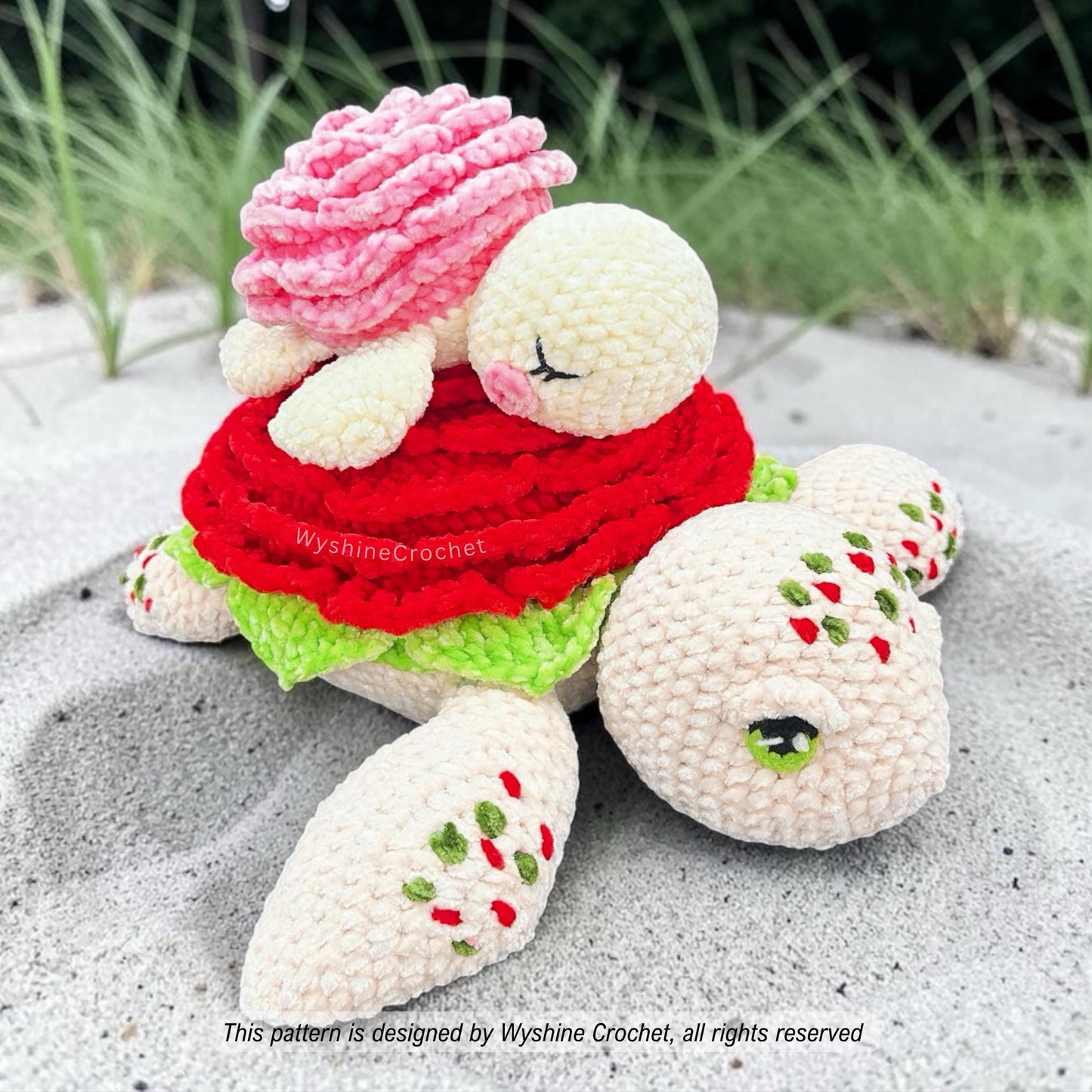 Mom & Baby Rose Turtle Crochet Pattern Bundle - Crochet Pattern