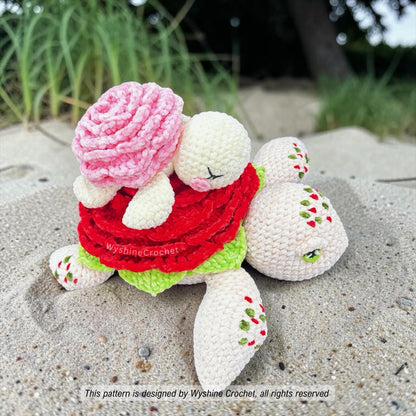 Mom & Baby Rose Turtle Crochet Pattern Bundle - Crochet Pattern